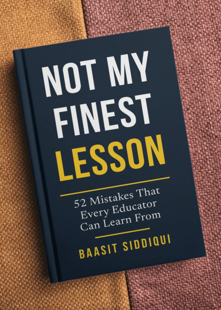Not My Finest Lesson, book by Baasit Siddiqui